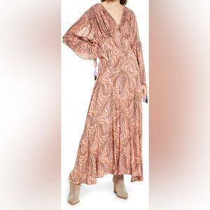 Free People Mirage Long Sleeve Maxi Dress